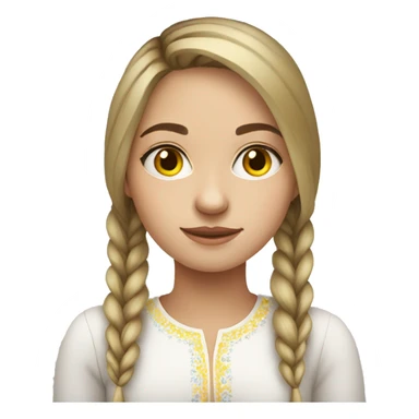 Ukrainian young woman sticker