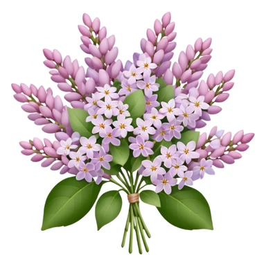 Pale Pink lilac Pale Pink bouquet sticker