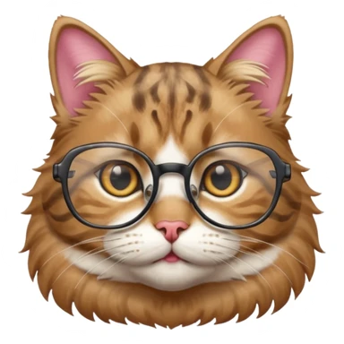 Gato óculos sticker