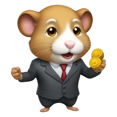 Hamster stock trader sticker