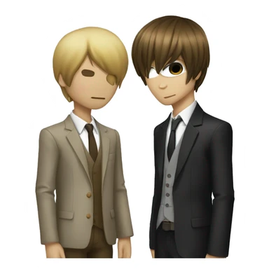 Light yagami and L sticker