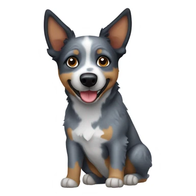 Blue heeler dog sticker