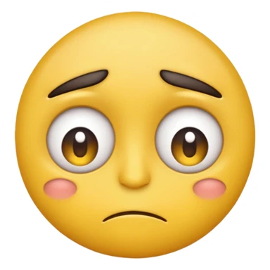 Tired emoji with eye bags sticker