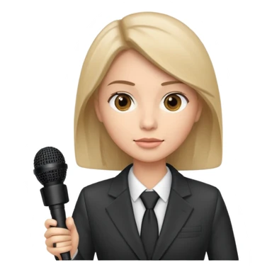 News reporter sticker