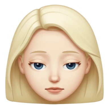 Stoner who's eyes are almost completely closed sticker