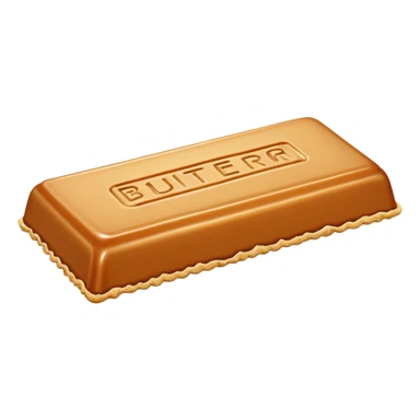 Long thin Salted caramel butter crunch bar sticker