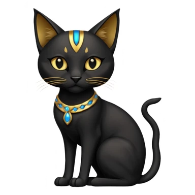 Black-furred Bastet  sticker