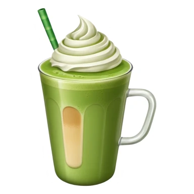 Matcha latte drink  sticker