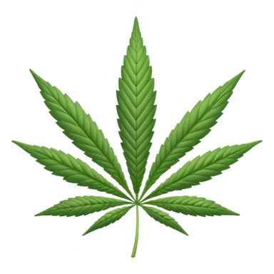 white marijuana icon sticker