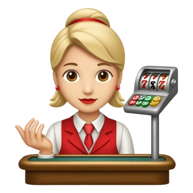 casino cashier sticker