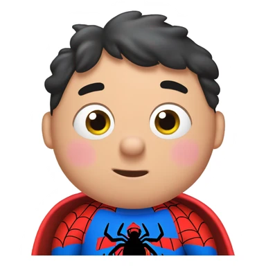 Peppa pig wearing Spider-Man suit  sticker