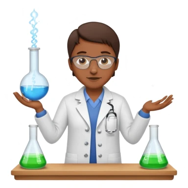 chemistry lab with teacher sticker