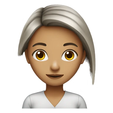 Girl in marketing sticker