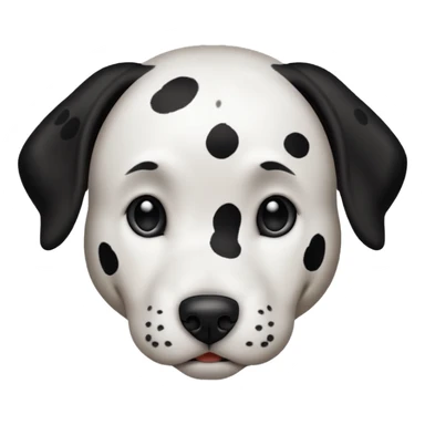 dalmatian face sticker