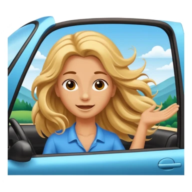 Morning drive with sunshine  sticker