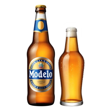 Modelo beer bottle sticker