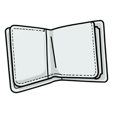 aesthetic white wallet sticker