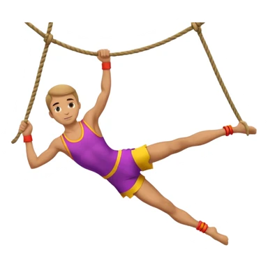 Acrobat – Slim performer mid-flip or balancing on rope sticker