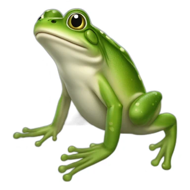 Une grenouille  sur un dauphin sticker