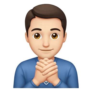 Devious man rubbing his hands together and smirking sticker