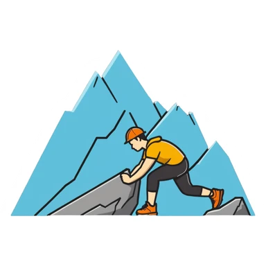 Person doing mountain climber exercise sticker