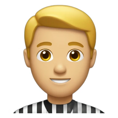 Football referee sticker