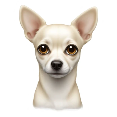 white realistic chihua sticker