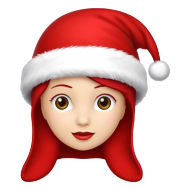 gorro mamá Noél navideño sticker