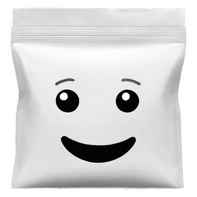 transparent ziplock bag powder white sticker