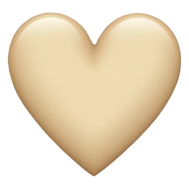 beige heart sticker