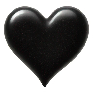 Black heart with sparkles  sticker