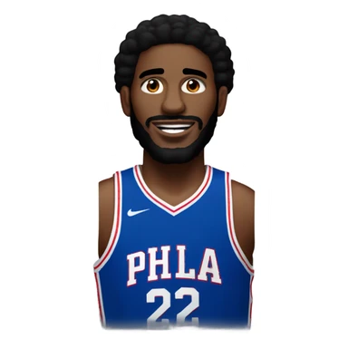 Joel Embiid from Philadelphia 76ers sticker