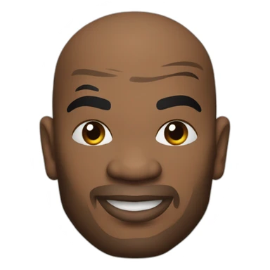 Mike Tyson avec un tatouage à côté de l'oril gauche sticker