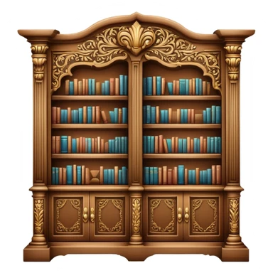 Beautiful vintage white bookshelf  sticker