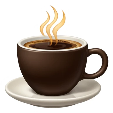 shot of espresso in ceramic sticker