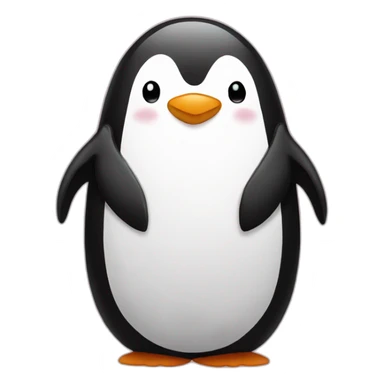 Penguin love sticker