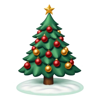 Sapin de Noël avec de la neige  sticker