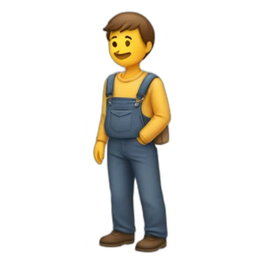 person taking pockets out to show they are empty sticker