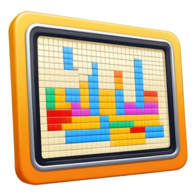 A simple logo for a video image board from the 2000s sticker