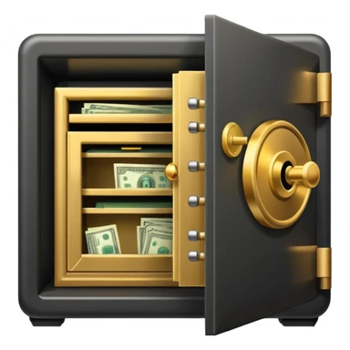 open filled cash money wifi vault sticker