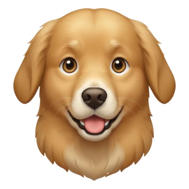 I want an emoji of a goldenretriever with this emoji 😱 sticker