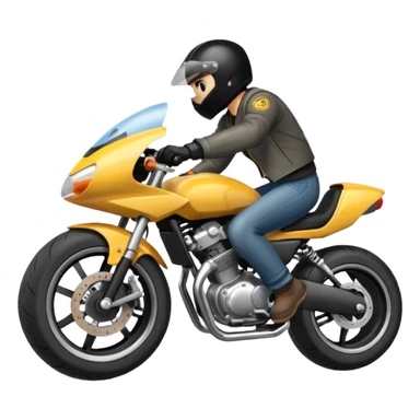 Motorcycle wheelie sticker