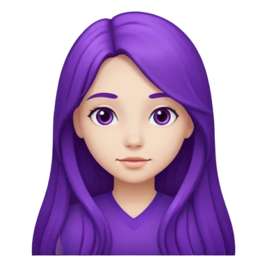 Purple girl sticker