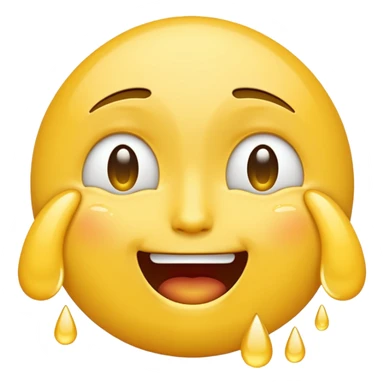 Emoji crying tears of joy  sticker