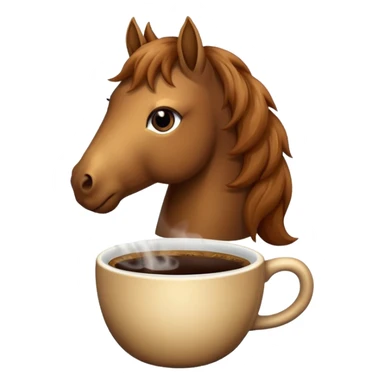 I need a coffee horse sticker