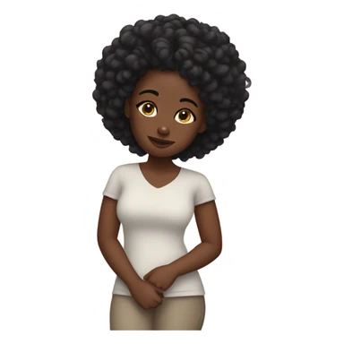 Black girl self care sticker