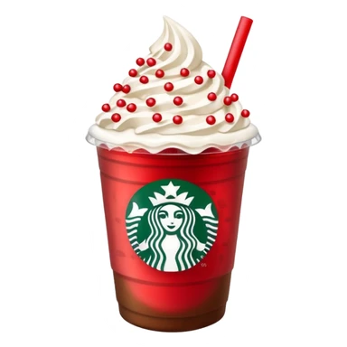 Iced Christmas Starbucks coffee sticker