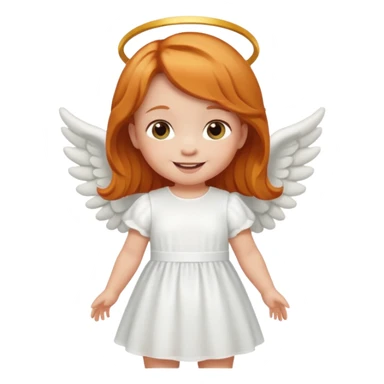 👼🏻 make this emoji but with ginger hair piece as a baby sticker