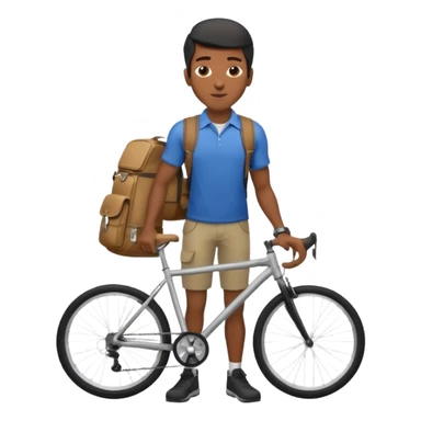Urban Bike Courier black man  sticker