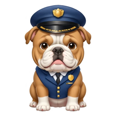 bulldog ingles postman sticker
